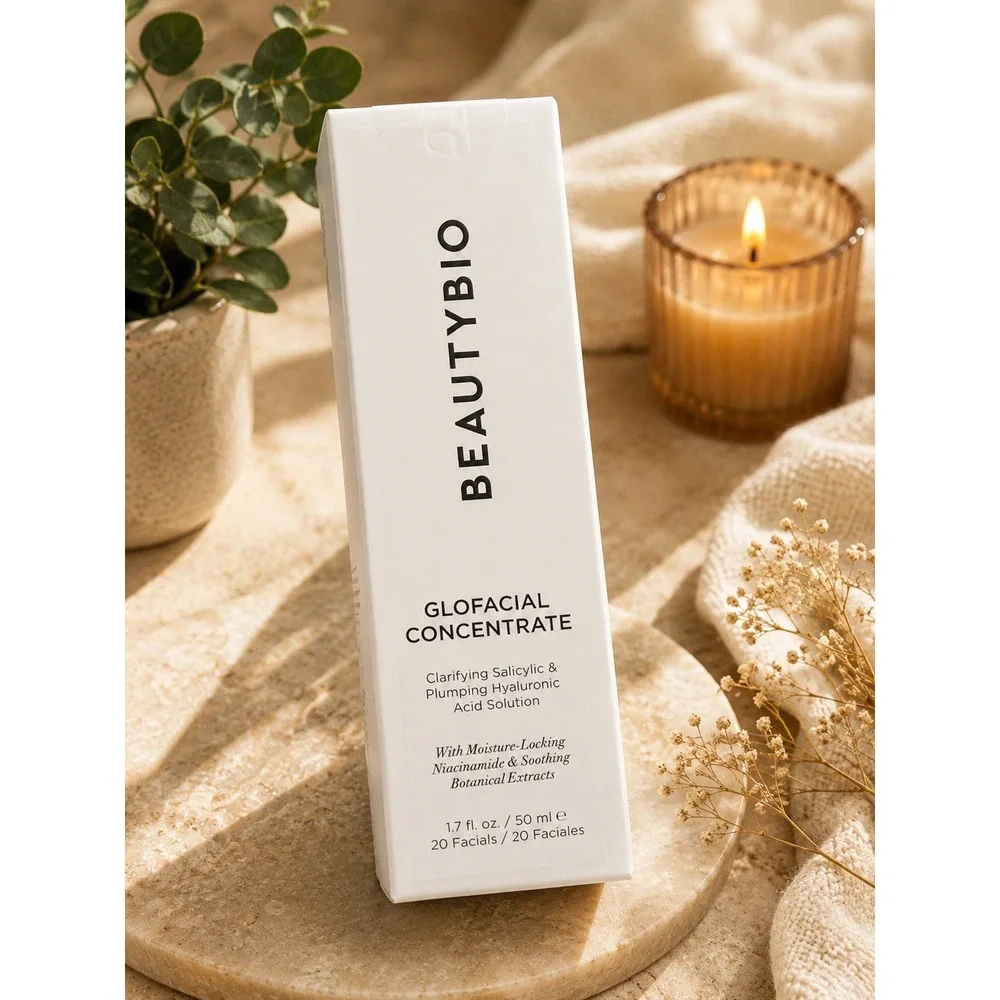 BeautyBio GLOfacial Concentrate Salicylic Hyaluronic Acid Skincare 1.7 oz NIB
